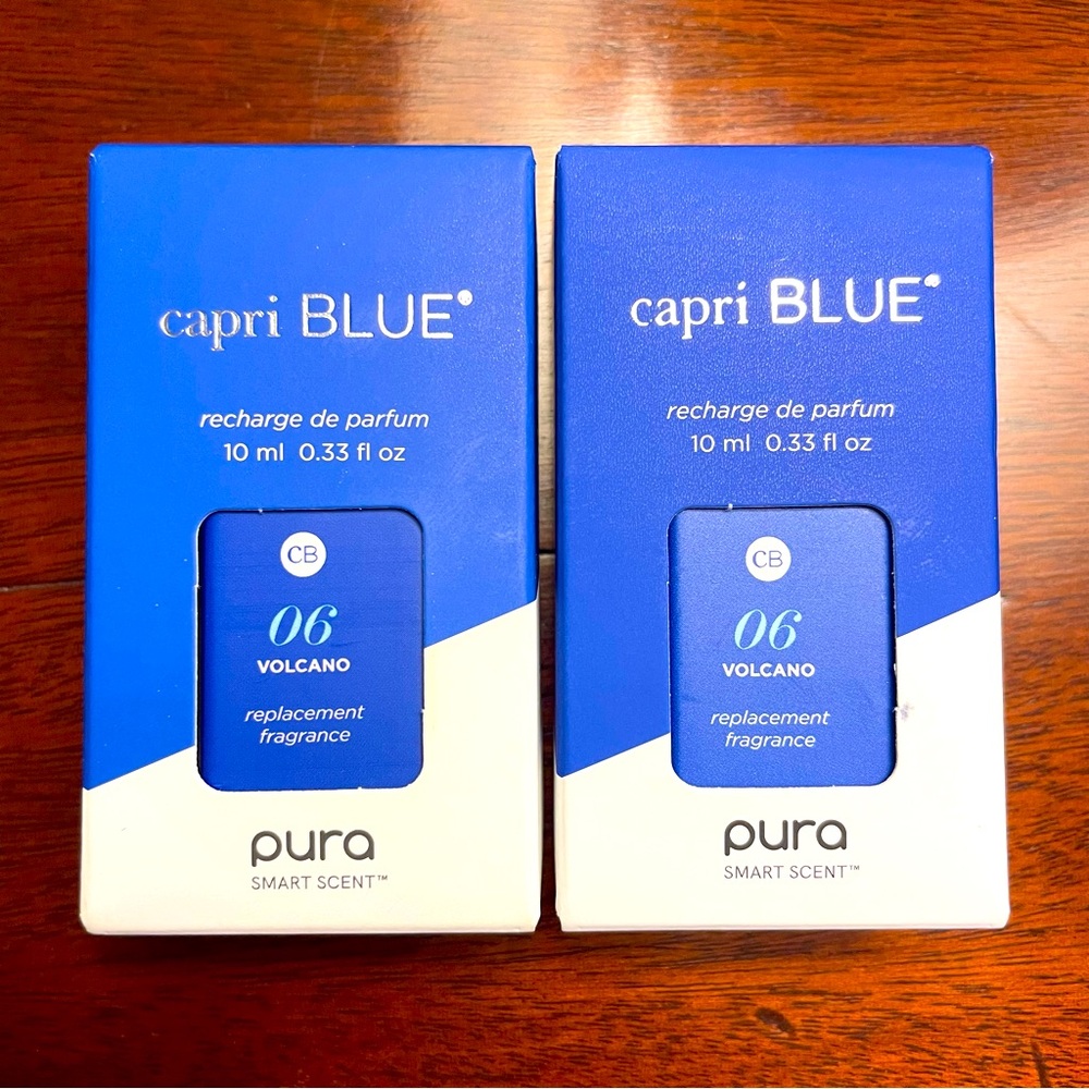 New in Box Capri Blue Volcano Pura Diffuser Refills - Set of 2